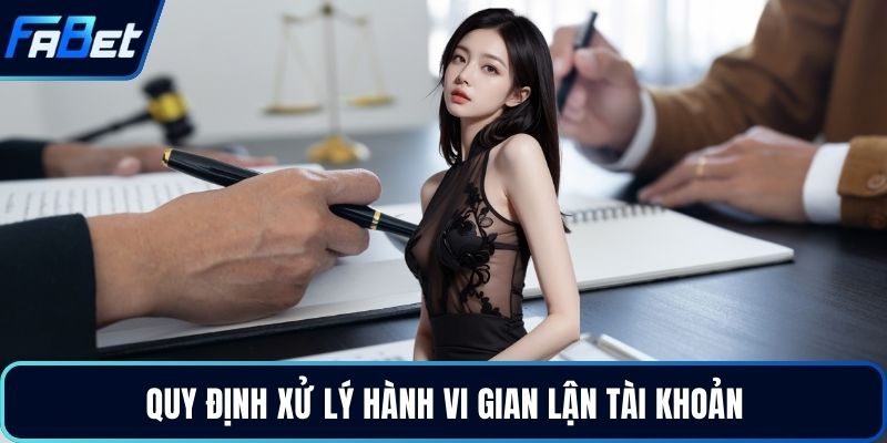 Quy định xử lý hành vi gian lận tài khoản