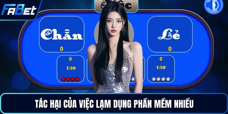 Tác hại của việc lạm dụng phần mềm nhiều